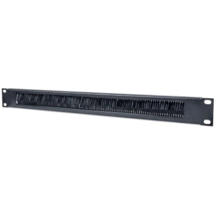 Intellinet 19" Cable Entry Panel 1U with Brush Insert Black