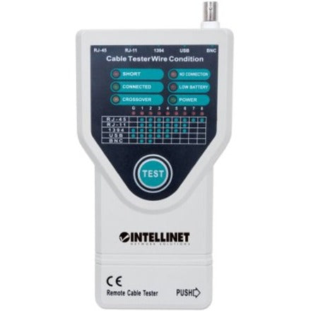 Intellinet 5-in-1 Cable Tester Tests 5 Commonly Used Network RJ45 and Computer Cables