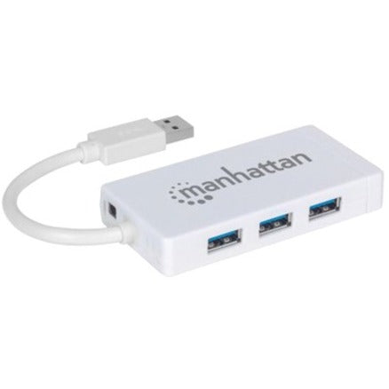 Manhattan 3-Port USB 3.0 Hub with Gigabit Ethernet Adapter