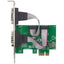 Manhattan PCI Express Card 2x Serial DB9 ports 2.5 Mbps x1 x4 x8 x16 lane buses Standard/Low Profile PCI Three Year Warranty Box