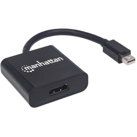 Manhattan Mini DisplayPort 1.2a to HDMI Adapter Cable 4K@60Hz Active 19.5cm Male to Female Black Three Year Warranty Polybag