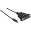 Manhattan Full-Speed USB Type-C to DB25 Converter - 3' - Black