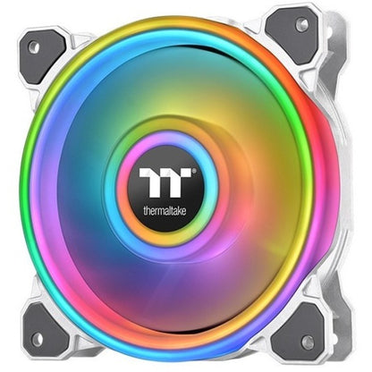 Thermaltake Riing Quad 14 RGB Radiator Fan TT Premium Edition Single Fan Pack - White - 1 Pack