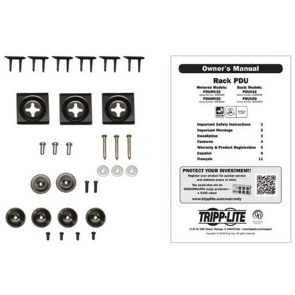 Tripp Lite PDU Basic 120V 1.44kW 16 NEMA 5-15R 5-15P 15ft Cord 48in 0URM