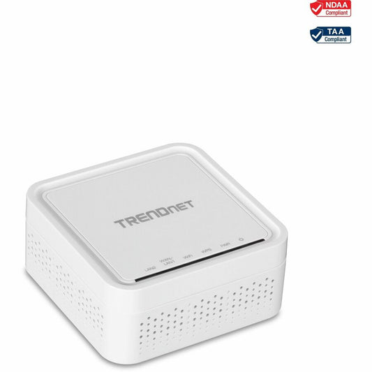 TRENDnet AC1200 WiFi EasyMesh Remote Node App-Based Setup Utility Seamless WiFi Roaming BeamformingSupports 2.4GHz and 5GHz Devices TEW-832MDR White