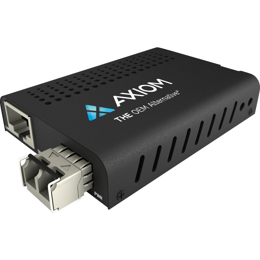 Axiom Mini 10Gbs RJ45 to 10GBASE-SR Media Converter - MMF LC 400m 850nm