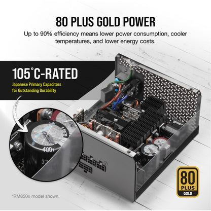 Corsair RMx Series RM750x - 750 Watt 80 PLUS Gold Fully Modular ATX PSU