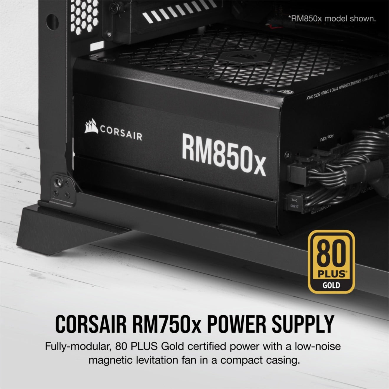 Corsair RMx Series RM750x - 750 Watt 80 PLUS Gold Fully Modular ATX PSU