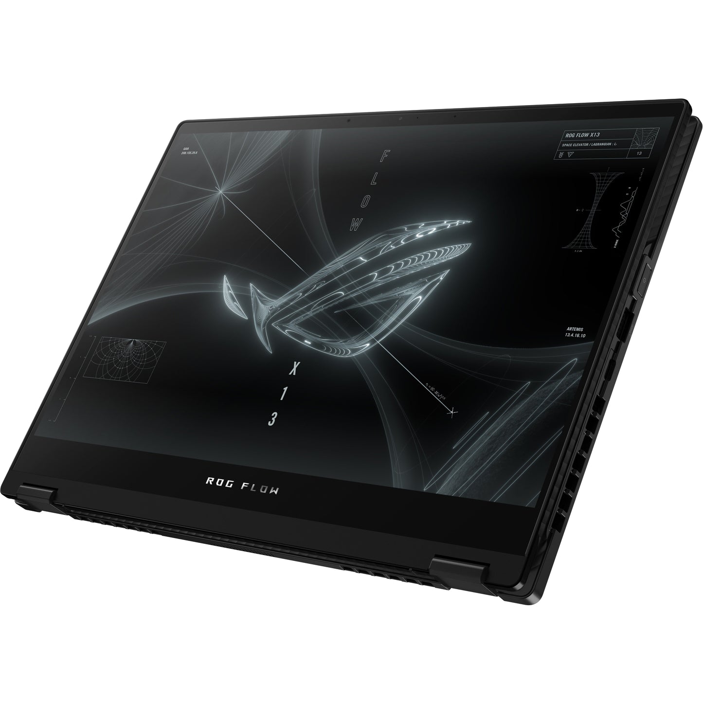 Asus ROG Flow X13 GV301 GV301QH-XS98-B 13.4" Touchscreen Gaming Notebook - WQUXGA - 3840 x 2400 - AMD Ryzen 9 5980HS 3.10 GHz - 32 GB Total RAM - 1 TB SSD - Off Black