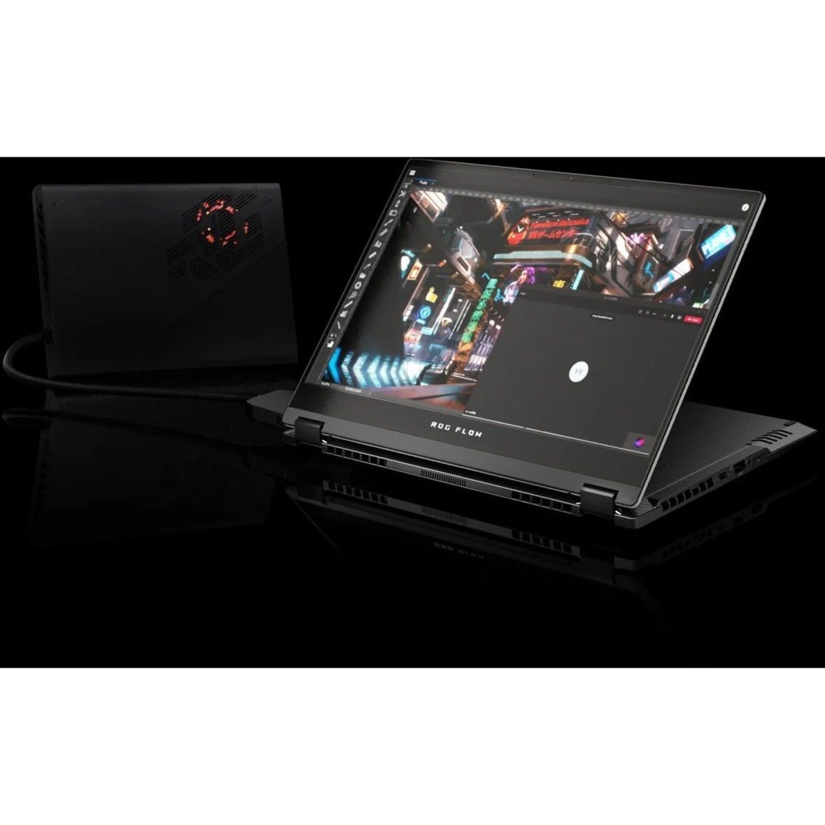 Asus ROG Flow X13 GV301 GV301QH-XS98-B 13.4" Touchscreen Gaming Notebook - WQUXGA - 3840 x 2400 - AMD Ryzen 9 5980HS 3.10 GHz - 32 GB Total RAM - 1 TB SSD - Off Black