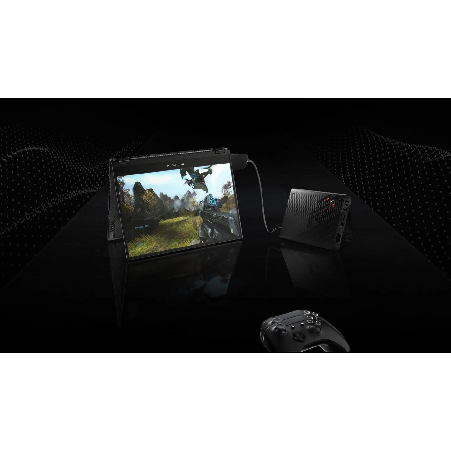 Asus ROG Flow X13 GV301 GV301QH-XS98-B 13.4" Touchscreen Gaming Notebook - WQUXGA - 3840 x 2400 - AMD Ryzen 9 5980HS 3.10 GHz - 32 GB Total RAM - 1 TB SSD - Off Black