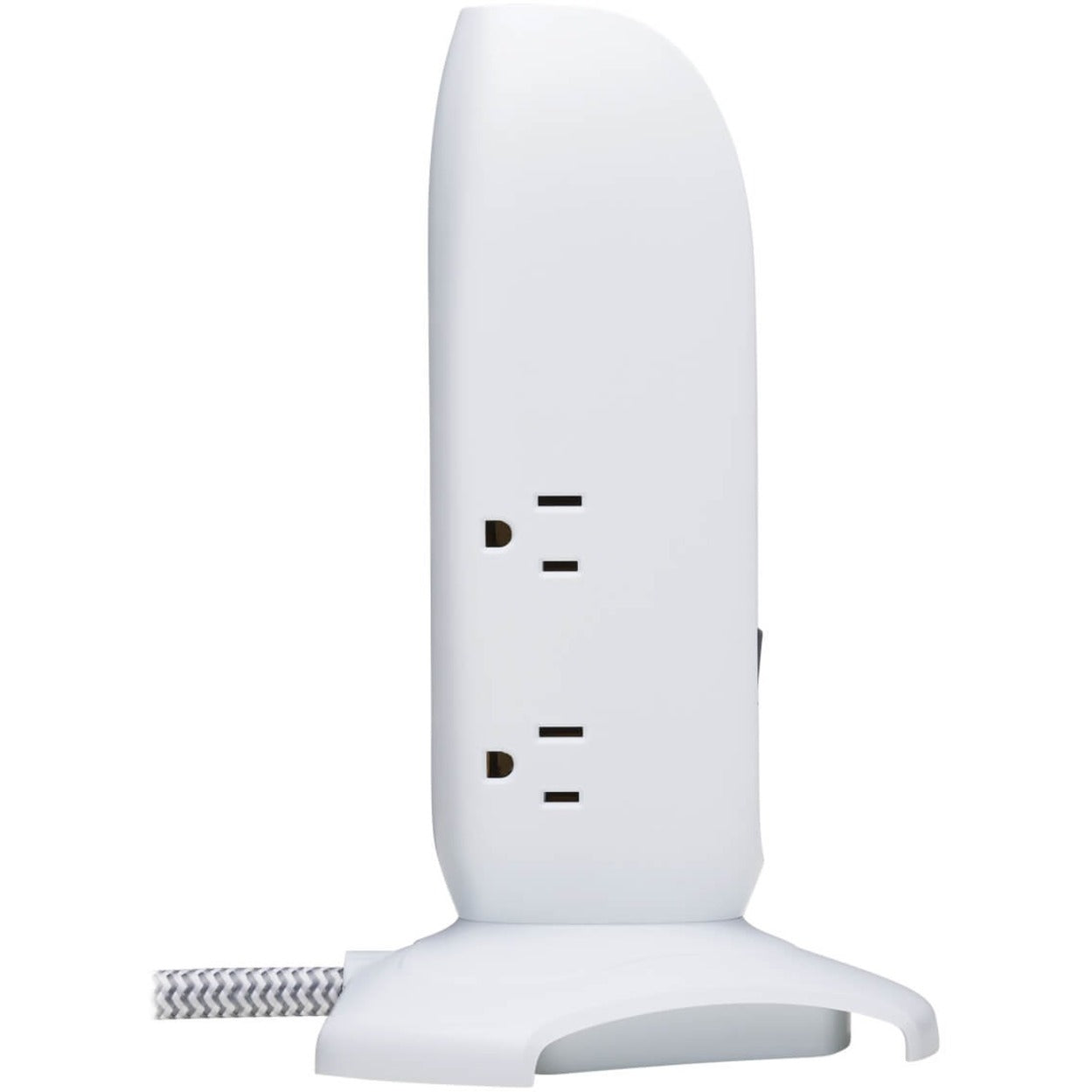 Tripp Lite 5-Outlet Surge Protector Tower 3x USB Ports (3.1A Shared) 6 ft. Cord 5-15P Plug 1200 Joules White