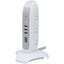Tripp Lite 5-Outlet Surge Protector Tower 3x USB Ports (3.1A Shared) 6 ft. Cord 5-15P Plug 1200 Joules White