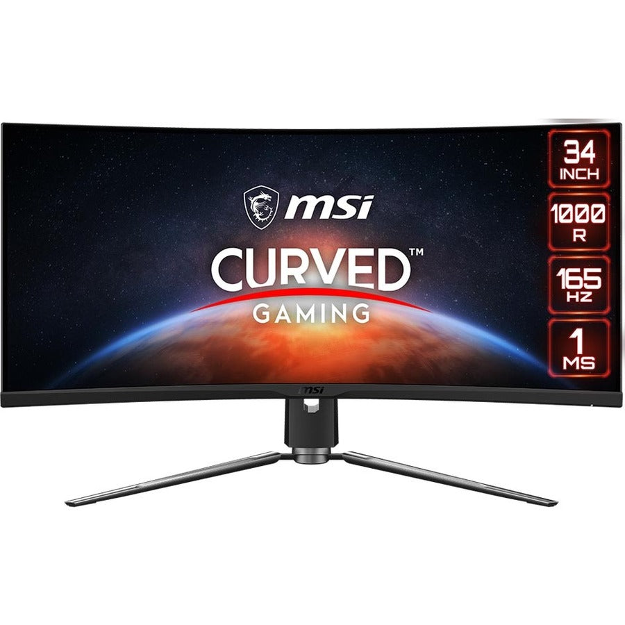 MSI Optix MPG ARTYMIS 343CQR 34 Inch Ultrawide 4K 1000R Curved Display Monitor with HDR400 21:9