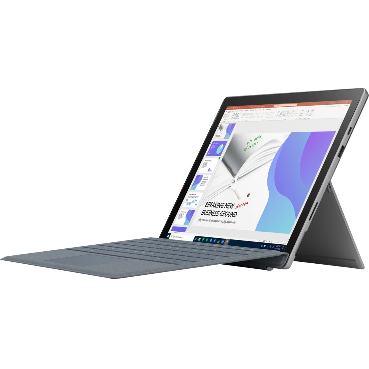 Microsoft Surface Pro 7+ Tablet - 12.3" - Core i7 11th Gen i7-1165G7 Quad-core (4 Core) 2.80 GHz - 16 GB RAM - 256 GB SSD - Windows 10 Pro - Platinum