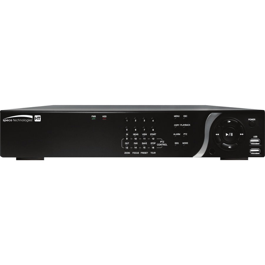 Speco 8 Channel 4K IP/TVI Hybrid Recorder TAA - 3 TB HDD