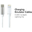 JAR Systems Emulator Charging Adapters for Apple Devices 4-Pack of USB-C PD to Lightning Tip Connectors