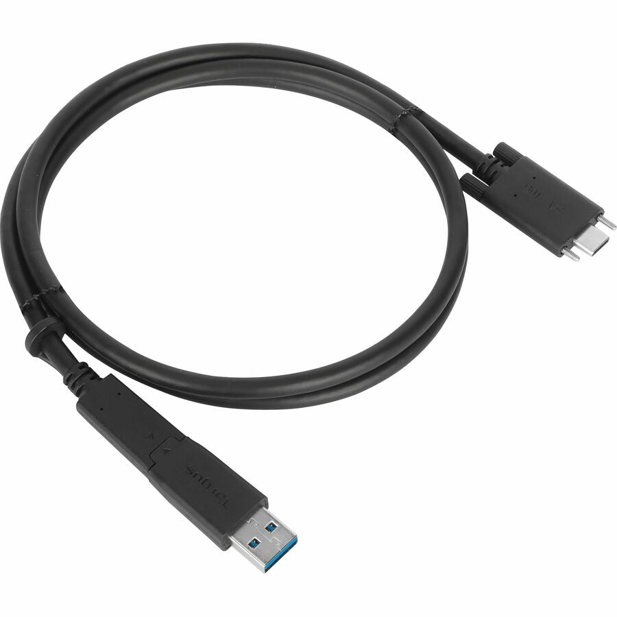 1M BLK USB-C MALE WITH SCREW TO