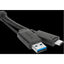 1M BLK USB-C MALE WITH SCREW TO