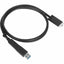 1M BLK USB-C MALE WITH SCREW TO