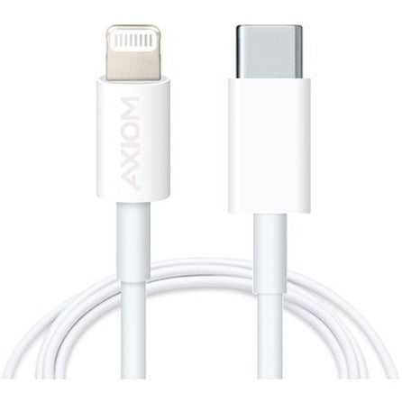 Axiom Lightning to USB-C M/M Adapter Cable - White 3ft