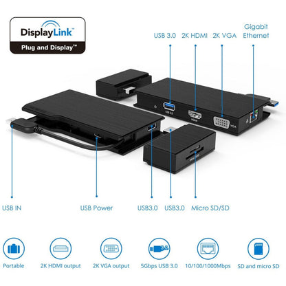 4XEM USB 3.0 Full HD Travel Mini Dock