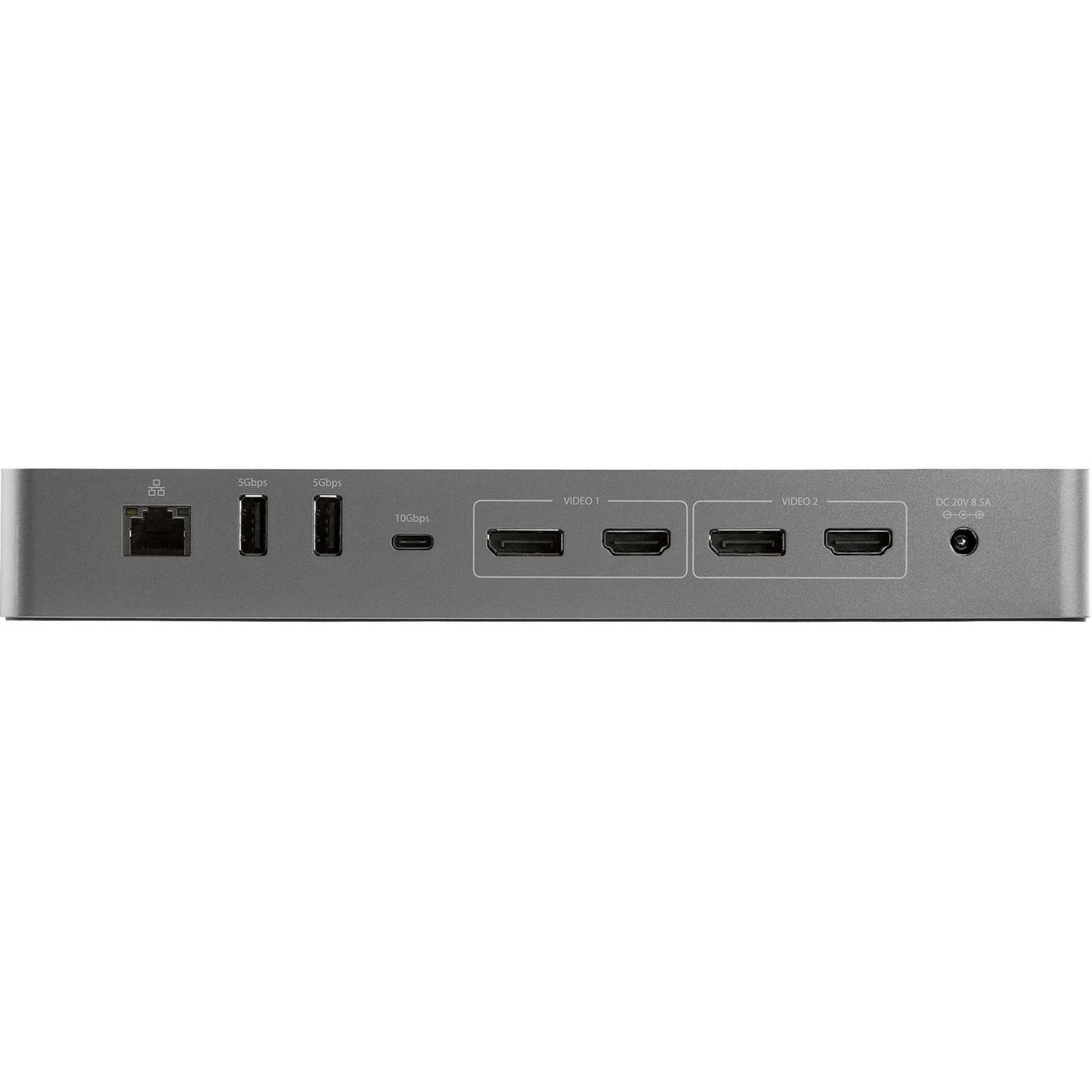 StarTech.com Thunderbolt 3 Dock w/USB-C Host Compatibility - Dual 4K 60Hz DP 1.4 or HDMI TB3/USB-C Docking Station - 1x 8K - 96W PD/5xUSB