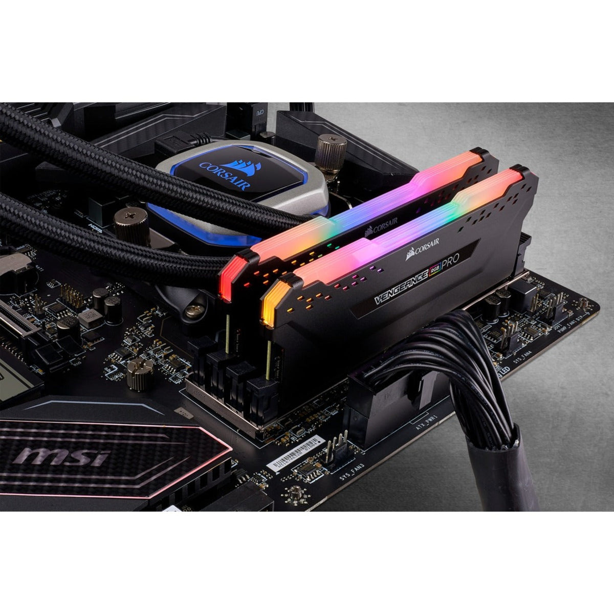 Corsair Vengeance RGB Pro 16GB (2 x 8GB) DDR4 DRAM 3600MHz C16 Memory Kit - Black