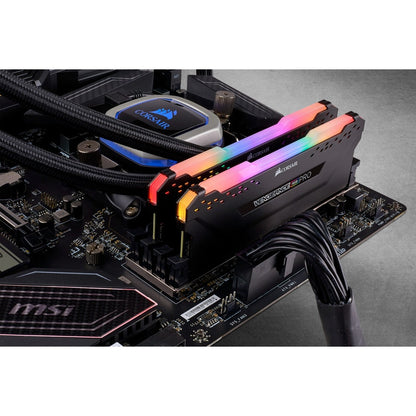 Corsair Vengeance RGB Pro 16GB (2 x 8GB) DDR4 DRAM 3600MHz C16 Memory Kit - Black