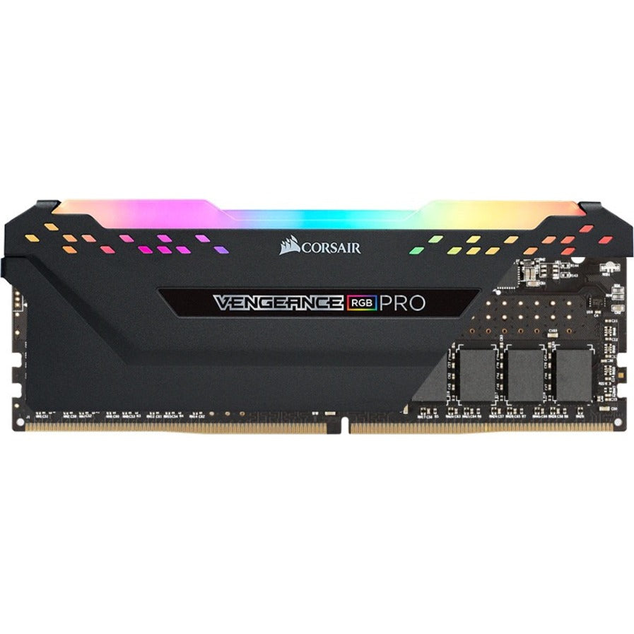 Corsair Vengeance RGB Pro 16GB (2 x 8GB) DDR4 DRAM 3600MHz C16 Memory Kit - Black