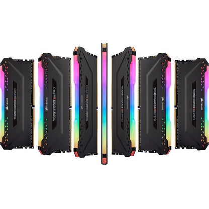 Corsair Vengeance RGB Pro 16GB (2 x 8GB) DDR4 DRAM 3600MHz C16 Memory Kit - Black