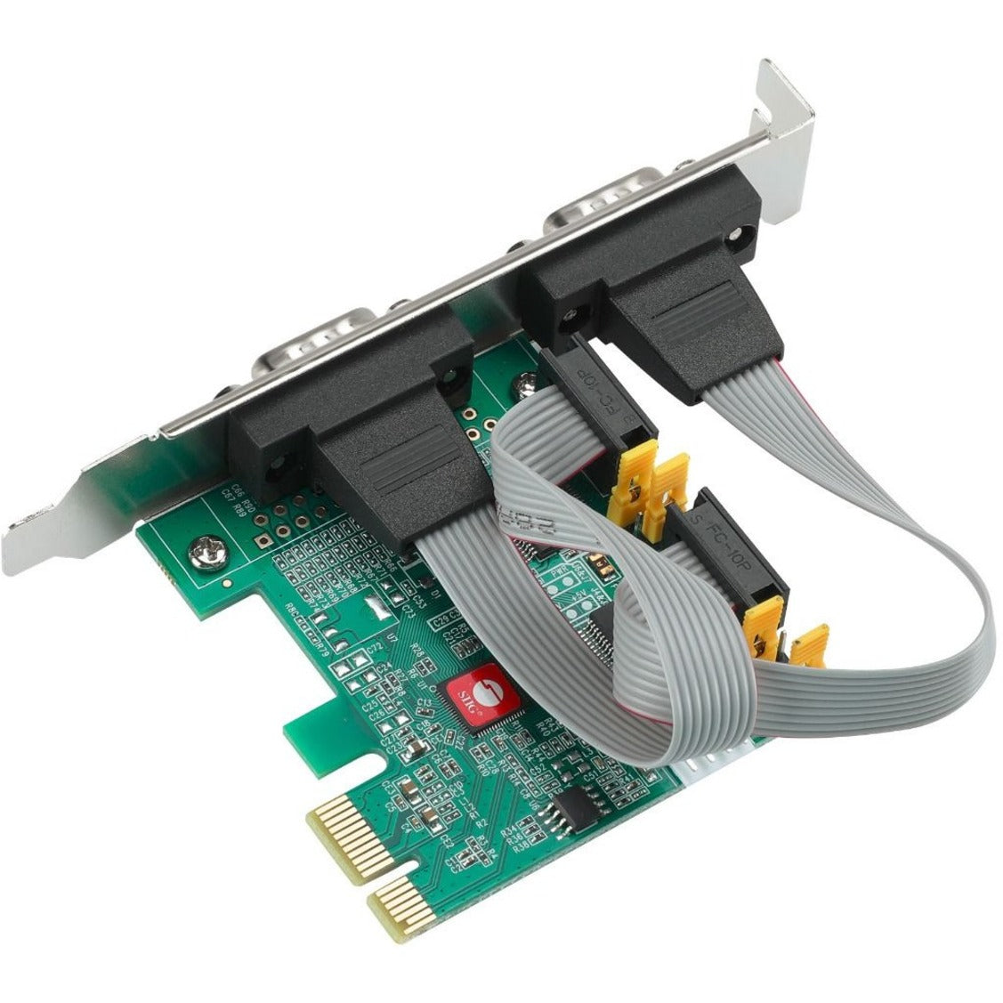 SIIG 2 Port DP Cyber RS-232 2S PCIe Card - 250Kbps