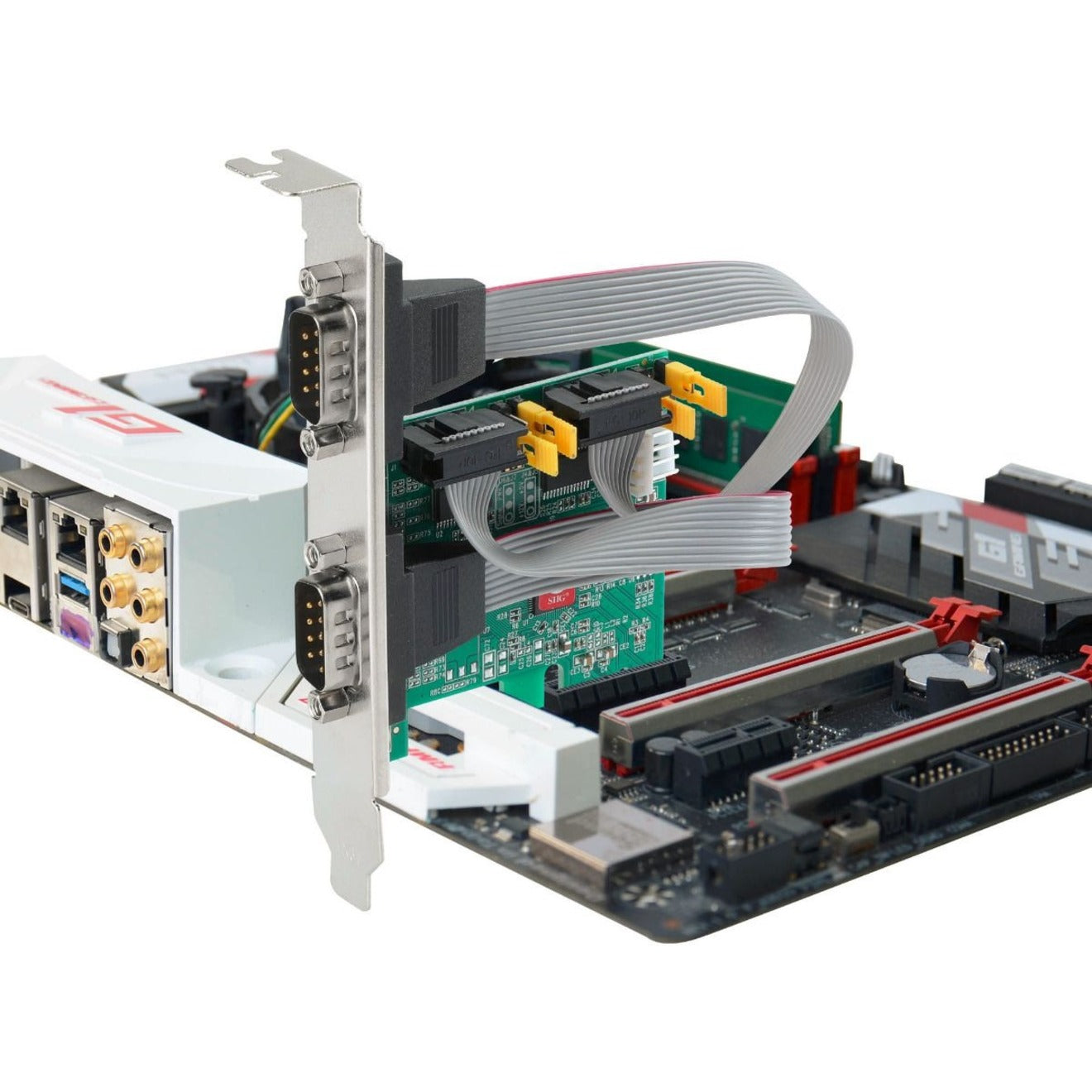 SIIG 2 Port DP Cyber RS-232 2S PCIe Card - 250Kbps