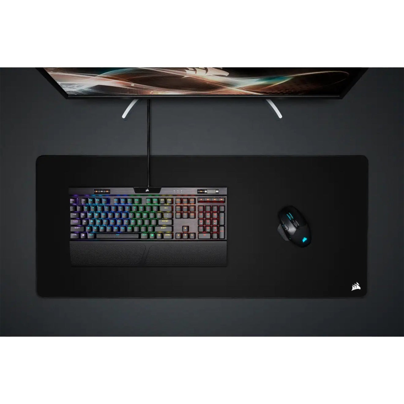 Corsair MM350 PRO Premium Spill-Proof Cloth Gaming Mouse Pad - Extended XL Black