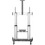 StarTech.com Mobile TV Stand Heavy Duty Universal TV Cart for 60-100 inch Display (100kg/220lb) Height Adjustable Rolling TV Floor Stand