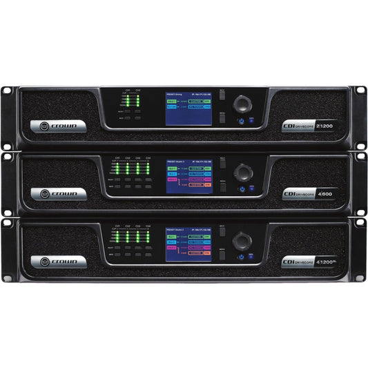 Crown CDi DriveCore 2|1200 Amplifier - 2400 W RMS - 2 Channel - Silver