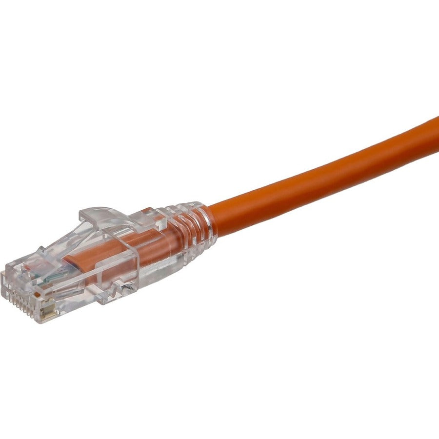 Axiom 100FT CAT6 UTP 550mhz Patch Cable Clear Snagless Boot (Orange) - TAA Compliant