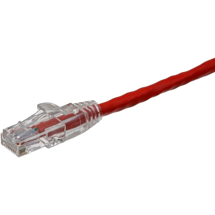 Axiom 1FT CAT6 UTP 550mhz Patch Cable Clear Snagless Boot (Red) - TAA Compliant