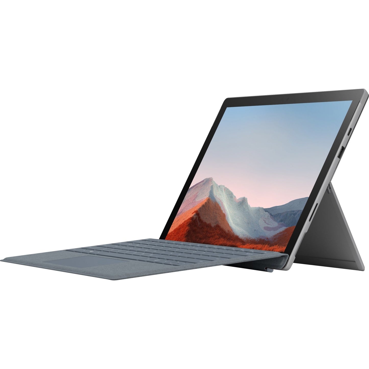 Microsoft Surface Pro 7+ Tablet - 12.3" - Core i5 11th Gen i5-1135G7 Quad-core (4 Core) 4.20 GHz - 8 GB RAM - 128 GB SSD - Windows 10 Pro - Platinum - TAA Compliant