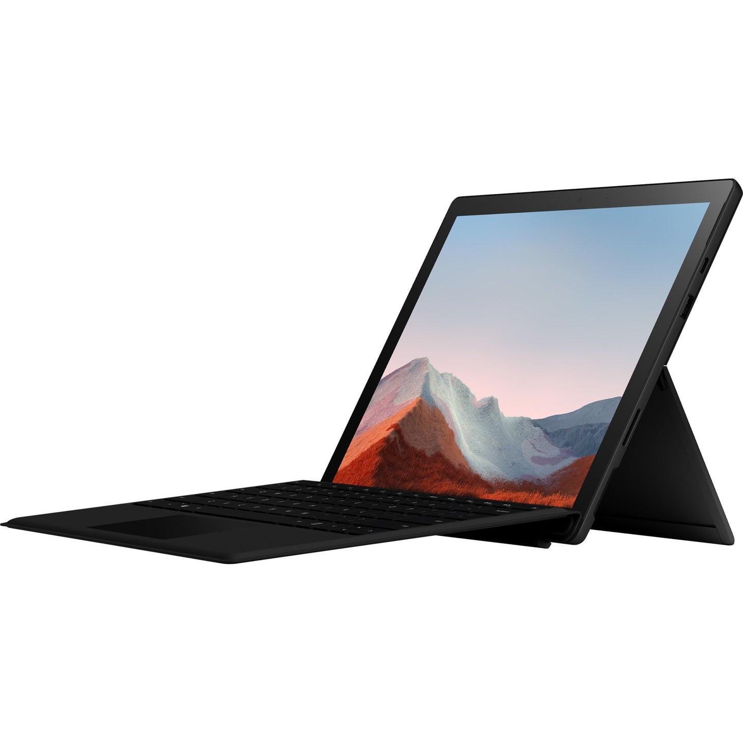 Microsoft Surface Pro 7+ Tablet - 12.3" - Core i5 11th Gen i5-1135G7 Quad-core (4 Core) 4.20 GHz - 8 GB RAM - 256 GB SSD - Windows 10 Pro - Matte Black - TAA Compliant