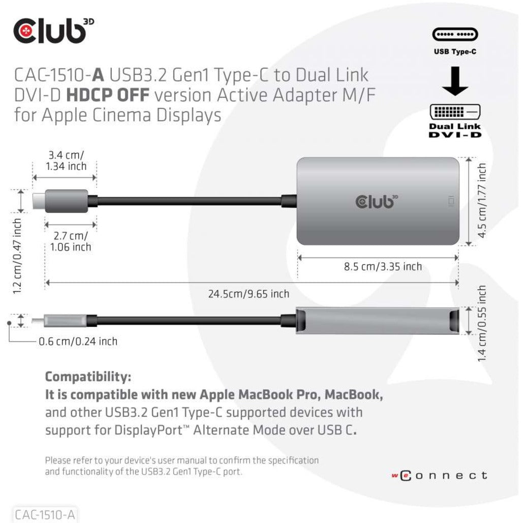 Club 3D DVI-D/USB-C Video Adapter