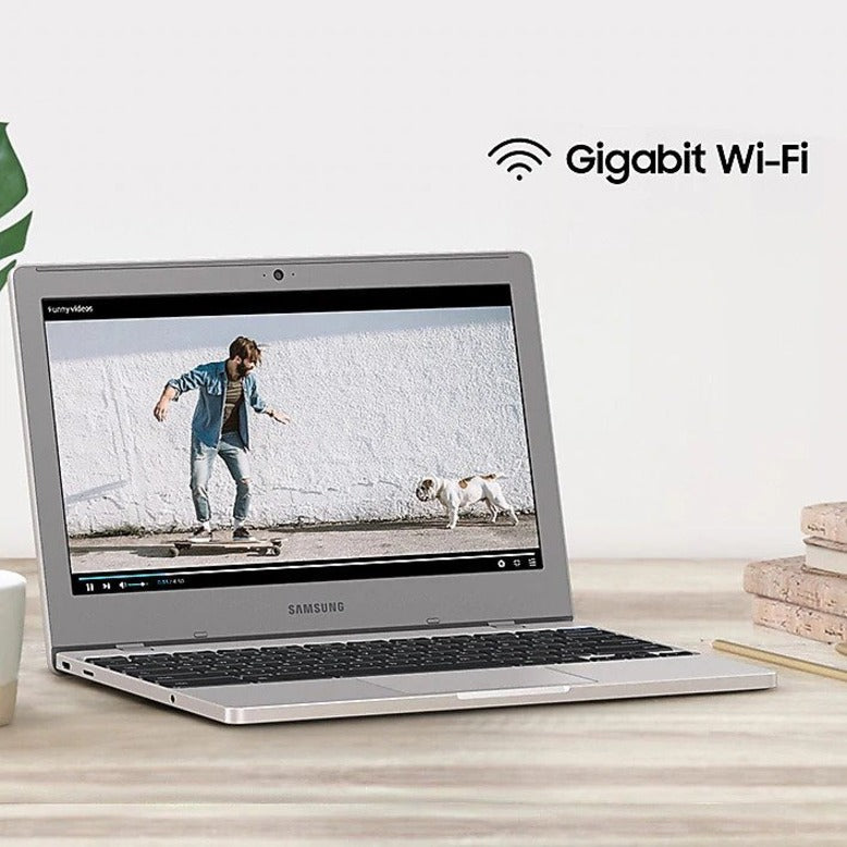 Samsung Chromebook 4 XE310XBA 11.6" Rugged Chromebook - HD - 1366 x 768 - Intel Celeron N4020 Dual-core (2 Core) 1.10 GHz - 4 GB Total RAM - 32 GB Flash Memory - Platinum Titan