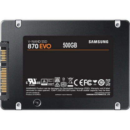 Samsung 870 EVO MZ-77E500E 500 GB Solid State Drive - 2.5" Internal - SATA (SATA/600)