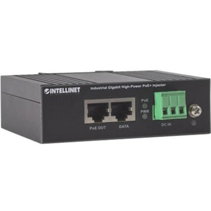 Intellinet Industrial Gigabit High-Power PoE+ Injector 1 x 30 W Port IEEE 802.3at/af Power over Ethernet (PoE+/PoE) Metal Housing