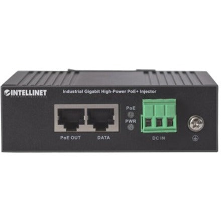 Intellinet Industrial Gigabit High-Power PoE+ Injector 1 x 30 W Port IEEE 802.3at/af Power over Ethernet (PoE+/PoE) Metal Housing