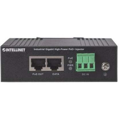 Intellinet Industrial Gigabit High-Power PoE+ Injector 1 x 30 W Port IEEE 802.3at/af Power over Ethernet (PoE+/PoE) Metal Housing