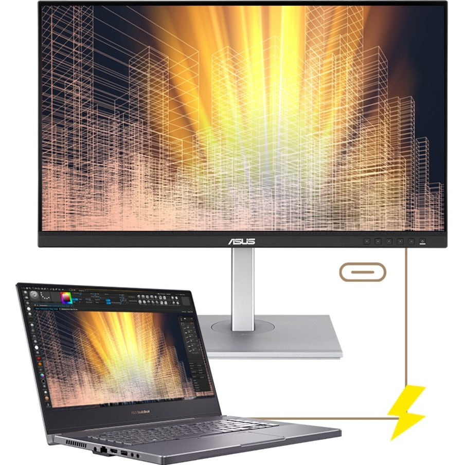 ASUS ProArt Display 27" 1440P Monitor (PA278CV) - QHD (2560 x 1440) IPS 100% sRGB/Rec. 709 ?E < 2 Calman Verified USB Hub USB-C DisplayPort Daisy-Chaining HDMI Eye Care Height Adjustable