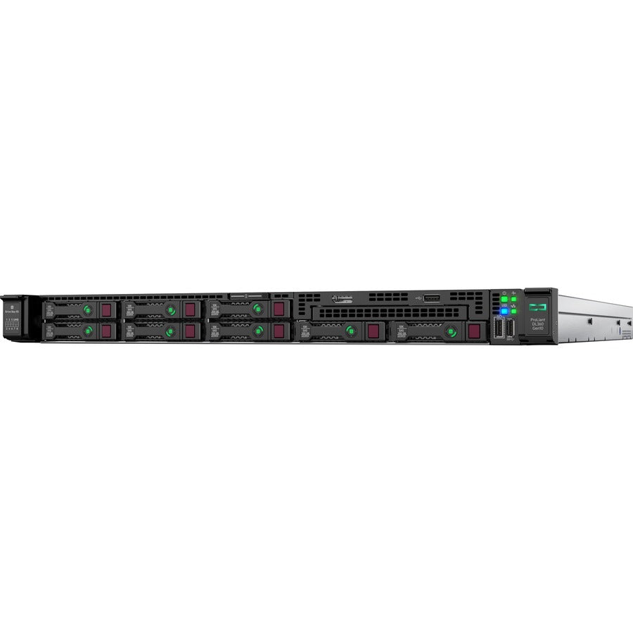 HPE ProLiant DL360 G10 1U Blade Server - 1 x Intel Xeon Silver 4215R 3.20 GHz - 32 GB RAM - Serial ATA Controller