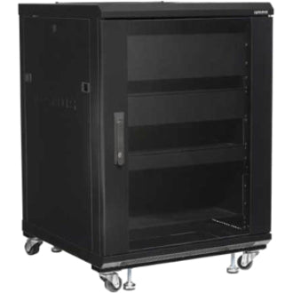 SANUS 34" Tall AV Rack 15U Component Rack for Home Theater Equipment