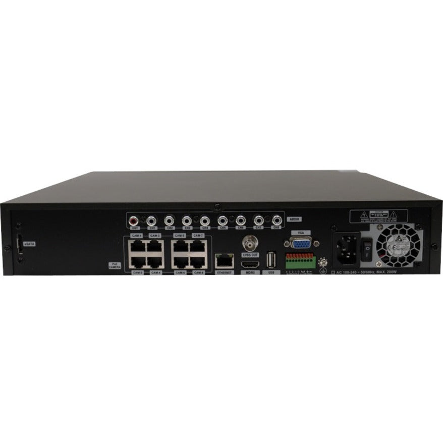 Speco 4K Plug & Play Network Video Recorder with Built-In PoE - 18 TB HDD